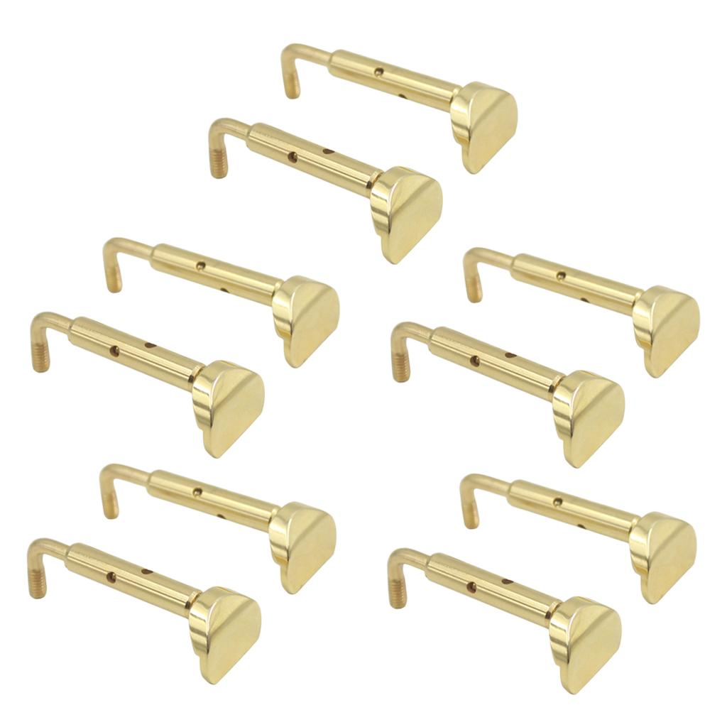 10 Pieces Violin Chin Rest Screws Replacement Parts Golden