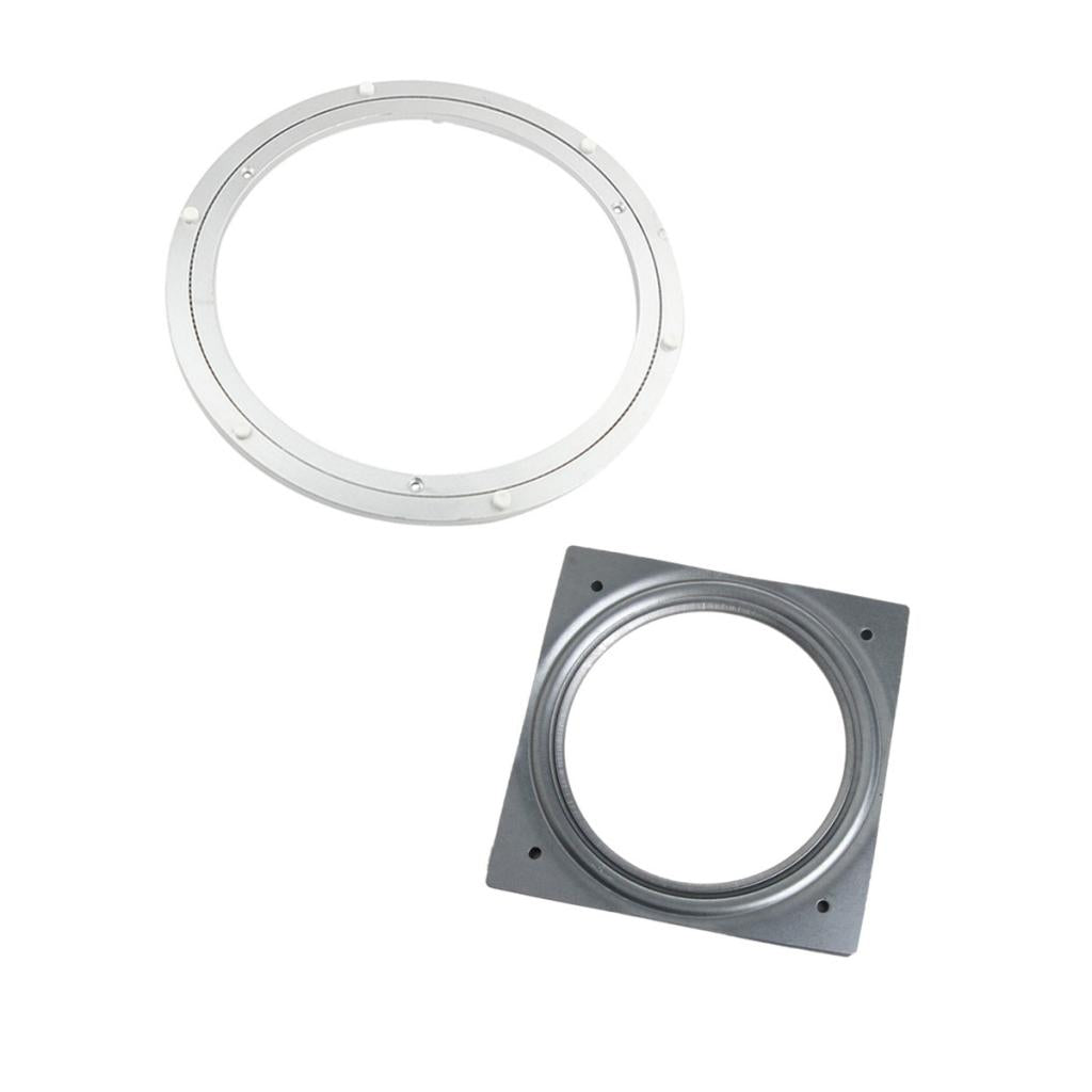 6inch+8 inch Full Ball Bearing Swivel Plate Lazy Susan Turntable TV Rack