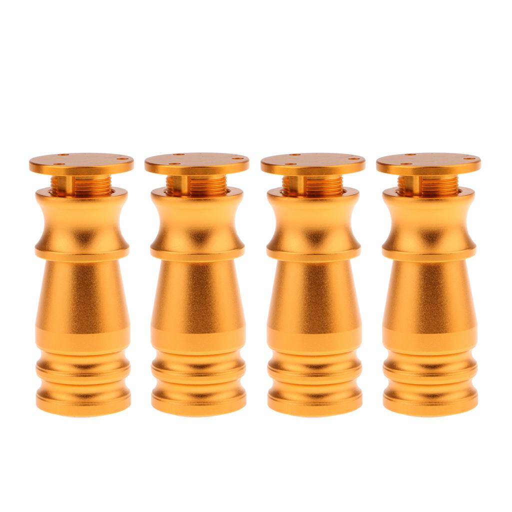 Adjustable Aluminum Alloy Sofa Couch Legs Cabinet Furniture Feet Golden 10cm