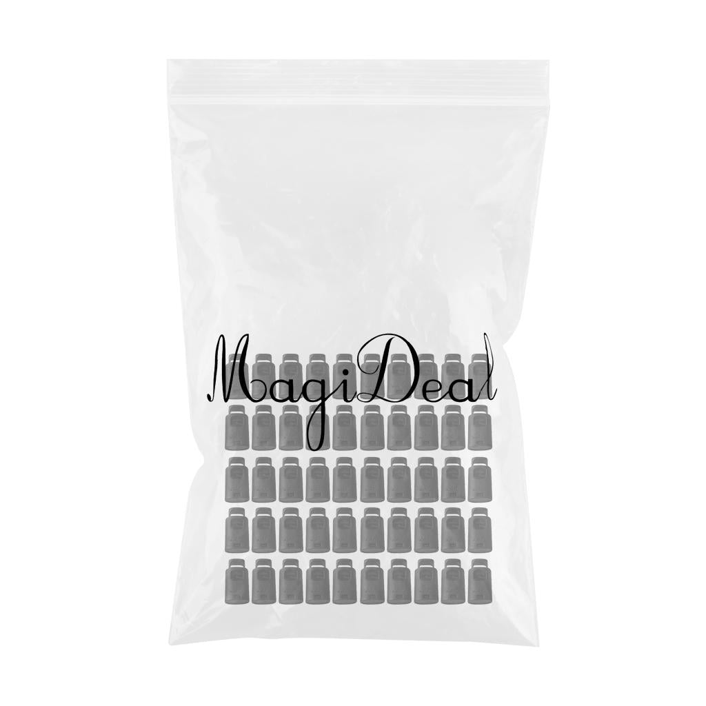 50 Piece Single Hole Cord Lock Clip Clamp Nylon Spring Toggle Stoppers Small