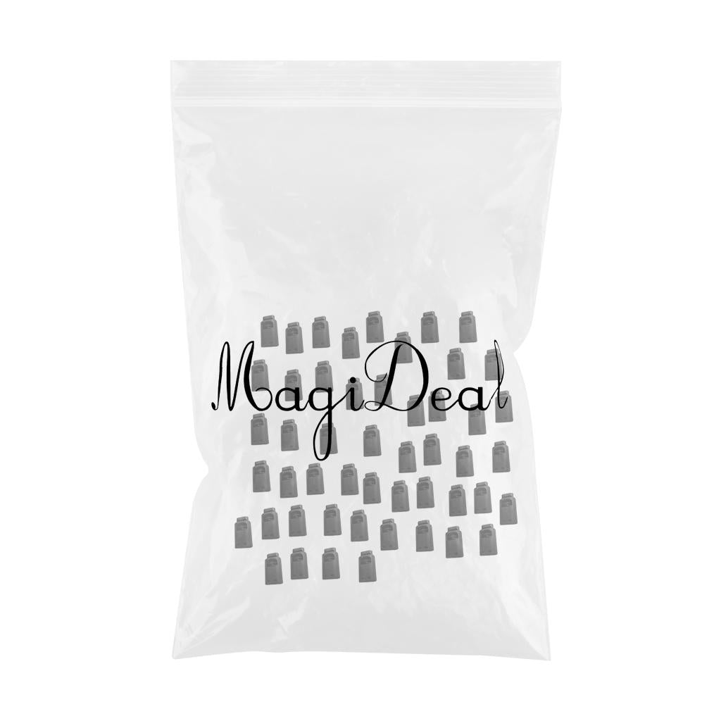 50 Piece Single Hole Cord Lock Clip Clamp Nylon Spring Toggle Stoppers Large