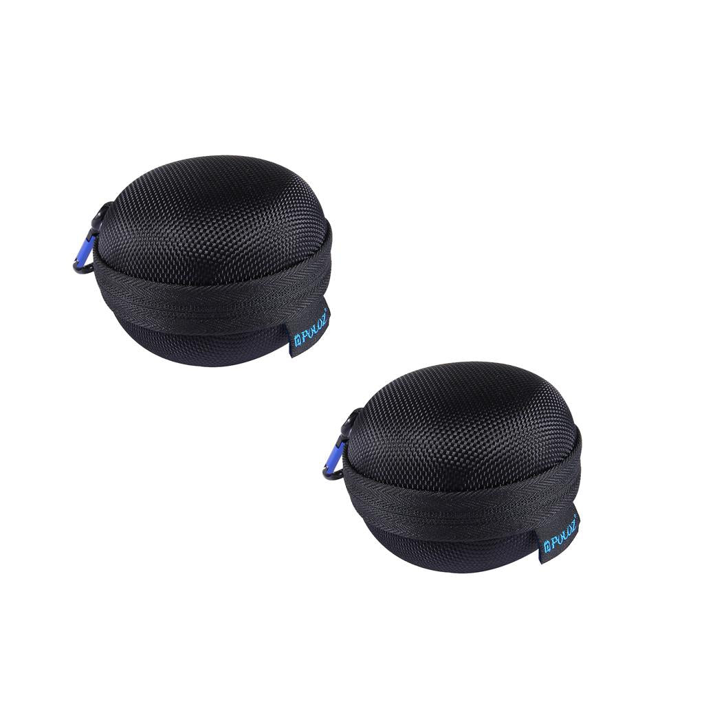 2 Pieces Round Storage Hard Case Organizer Box for 5S 4 Session