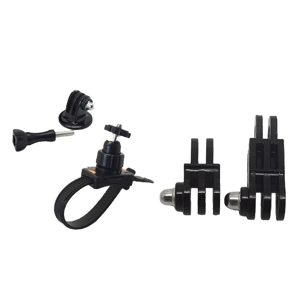 Bike Belt Clip+2psc Long&Short Straight Joint Tripod Mount Adapter For