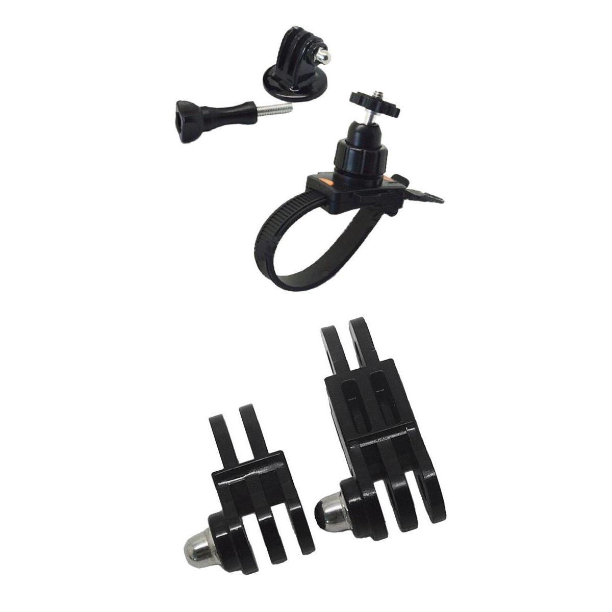 Bike Belt Clip+2psc Long&Short Straight Joint Tripod Mount Adapter For