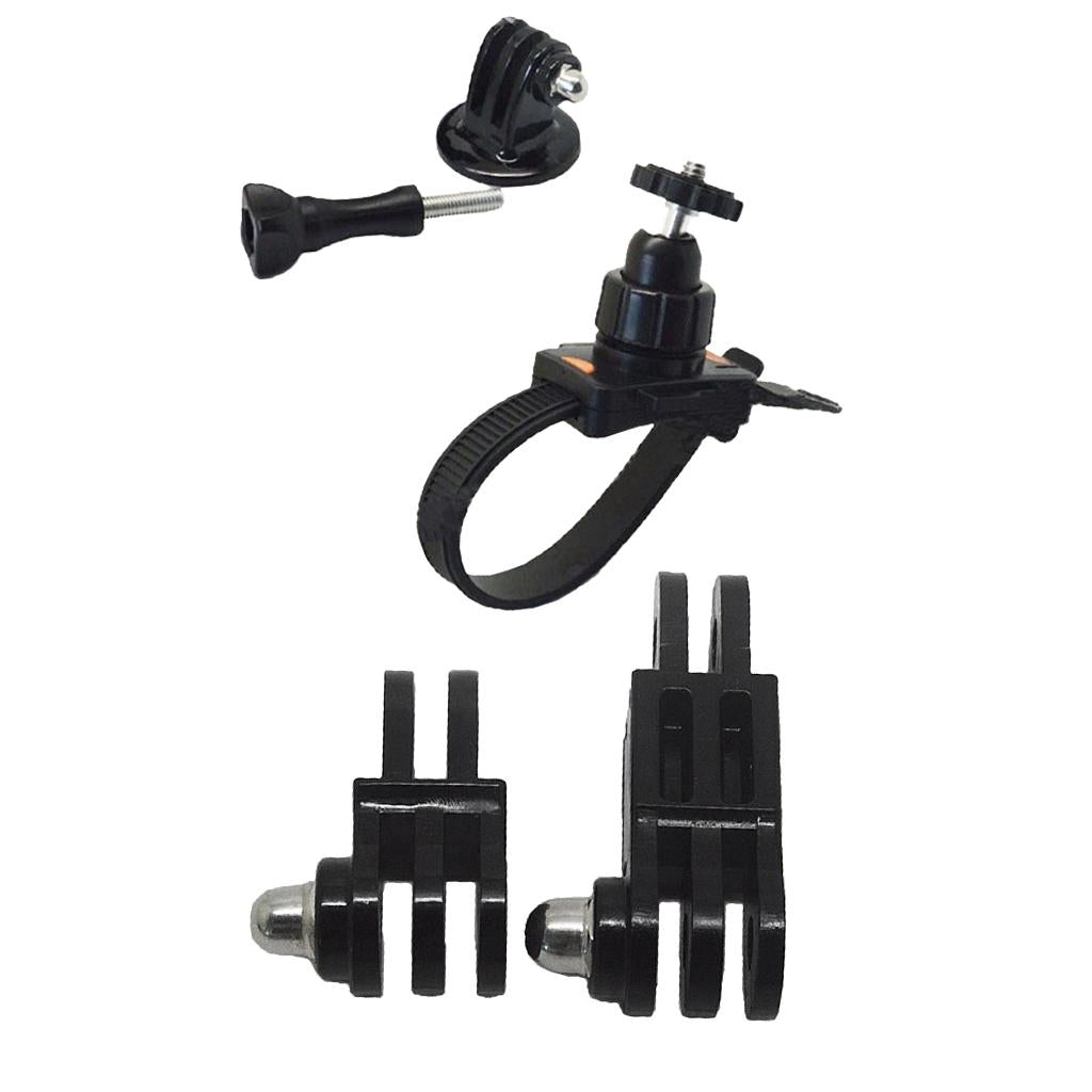 Bike Belt Clip+2psc Long&Short Straight Joint Tripod Mount Adapter For