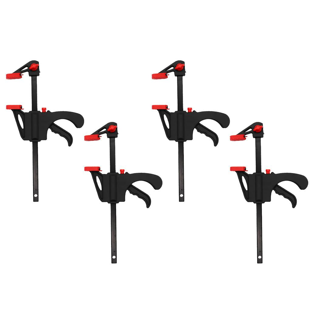 4Pieces F Woodworking Clamp Clip Heavy Duty Woodwork Tool Clamp Random Color