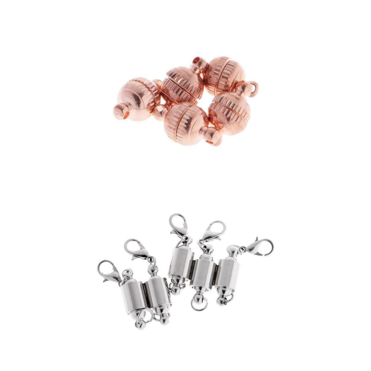 10 Pieces Brass Magnetic Clasps Jewelry Finding for Necklace Bracelet