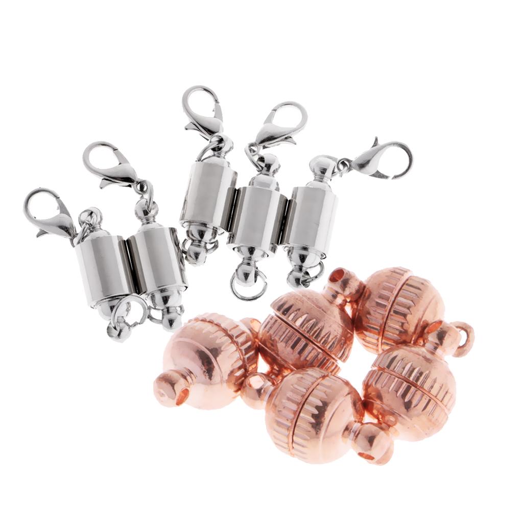 10 Pieces Brass Magnetic Clasps Jewelry Finding for Necklace Bracelet