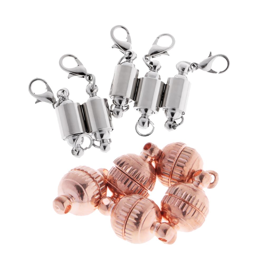 10 Pieces Brass Magnetic Clasps Jewelry Finding for Necklace Bracelet