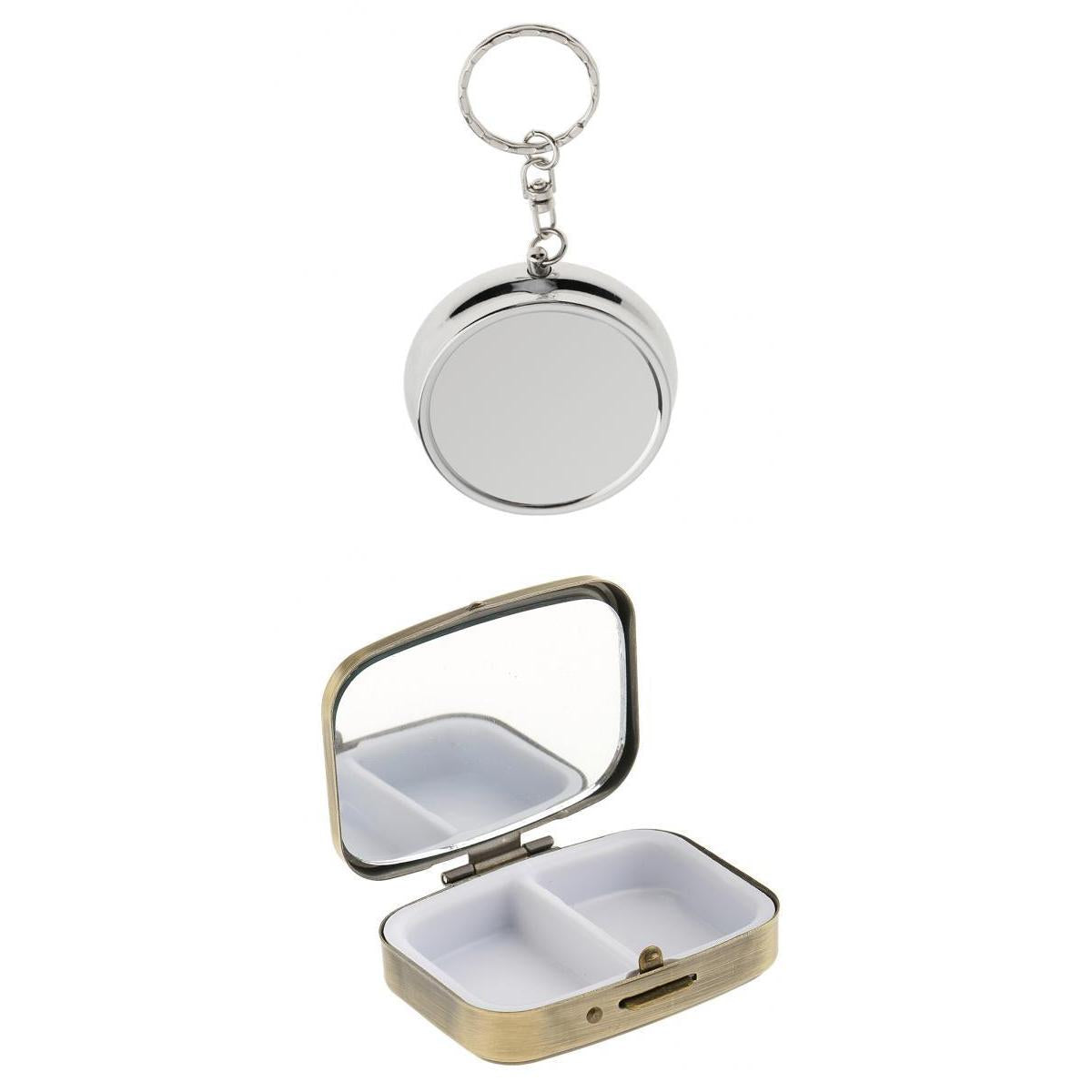 2x Travel Portable Vitamin Organizer Medicine Tablet Box Pill Storage Case