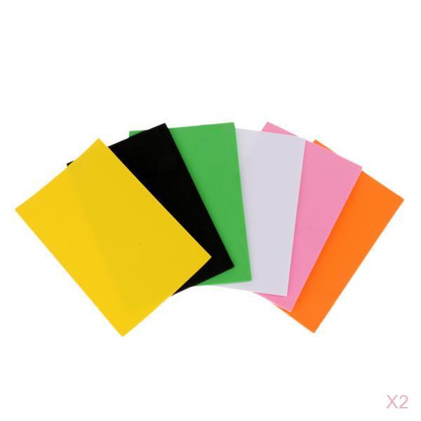 12Pcs Fly Tying EVA Foam Sheet Fly Tying Materials Crafts for Fly Fishing