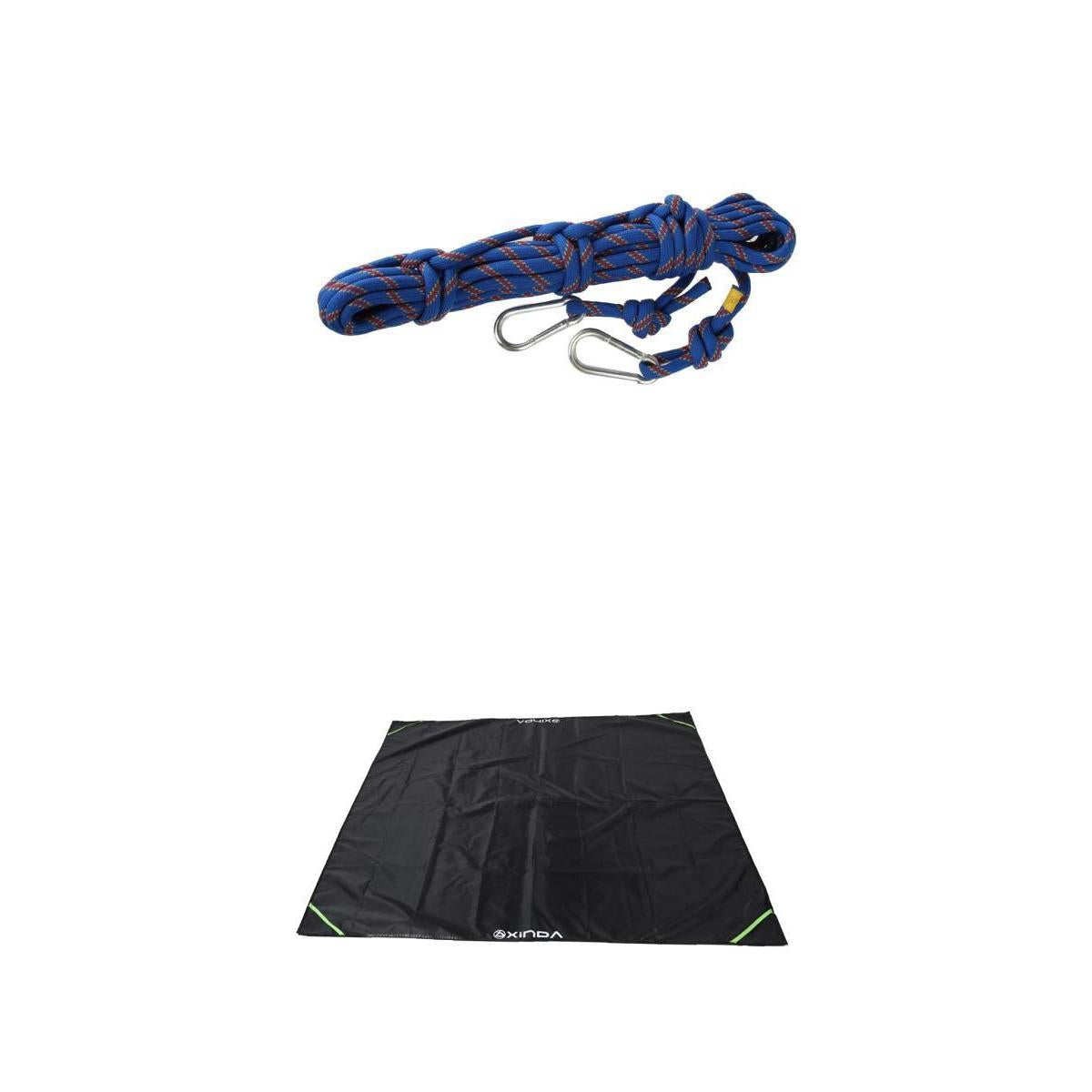 10m 10mm Rock Climbing Caving Rope Rescue Cord with Ground Sheet Deploy Bag