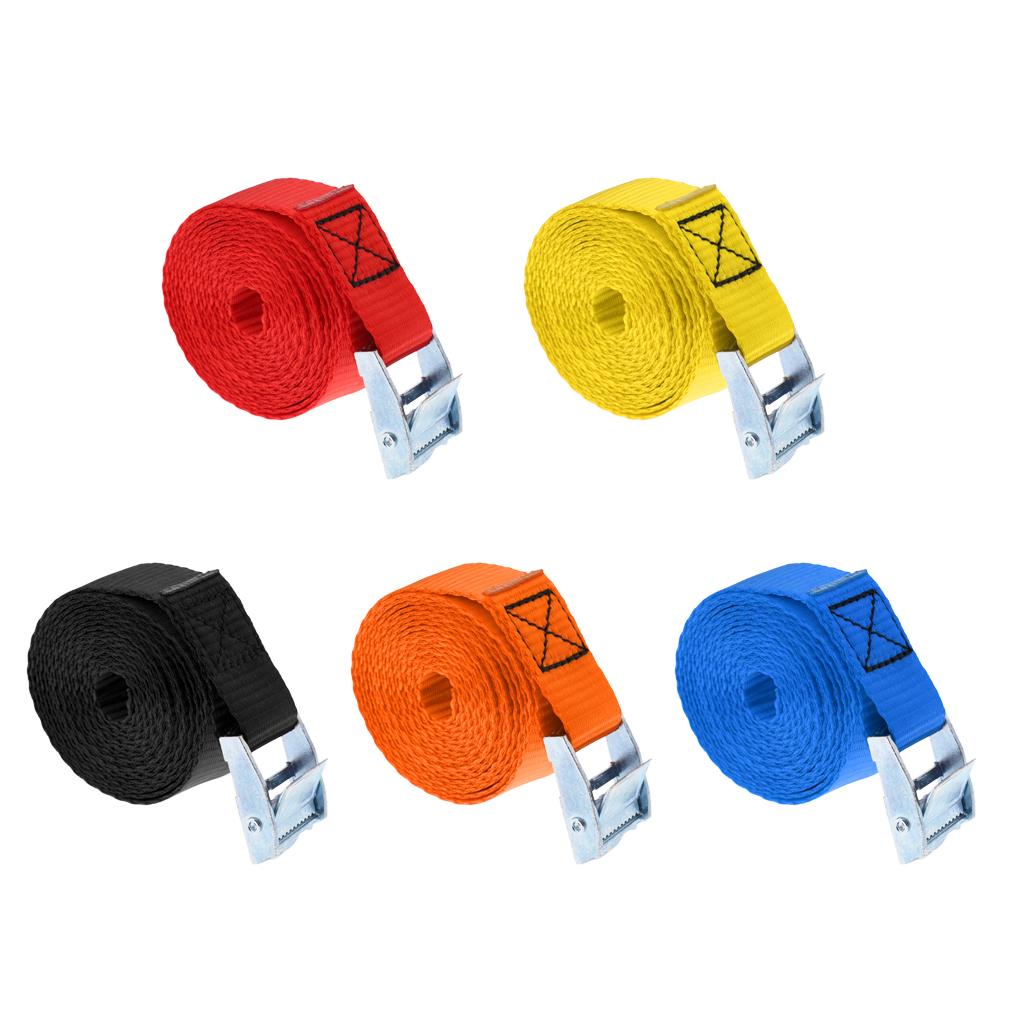 5 Pieces 25mm Kayak Tie Down Strap for Surfboard/SUP/Boat/Truck/Roof Rack
