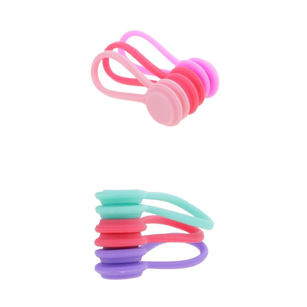 6Pieces Magnetic Earphones Cable Winders Wrap Corder Organzier String Tidy