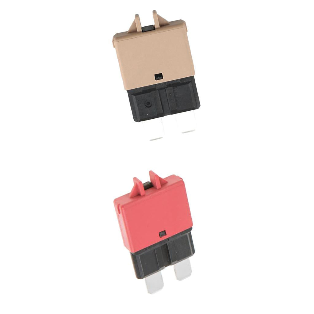 2pcs Circuit Breaker Blade Fuse 12V 24V Resettable 5A 10A Marine Rally