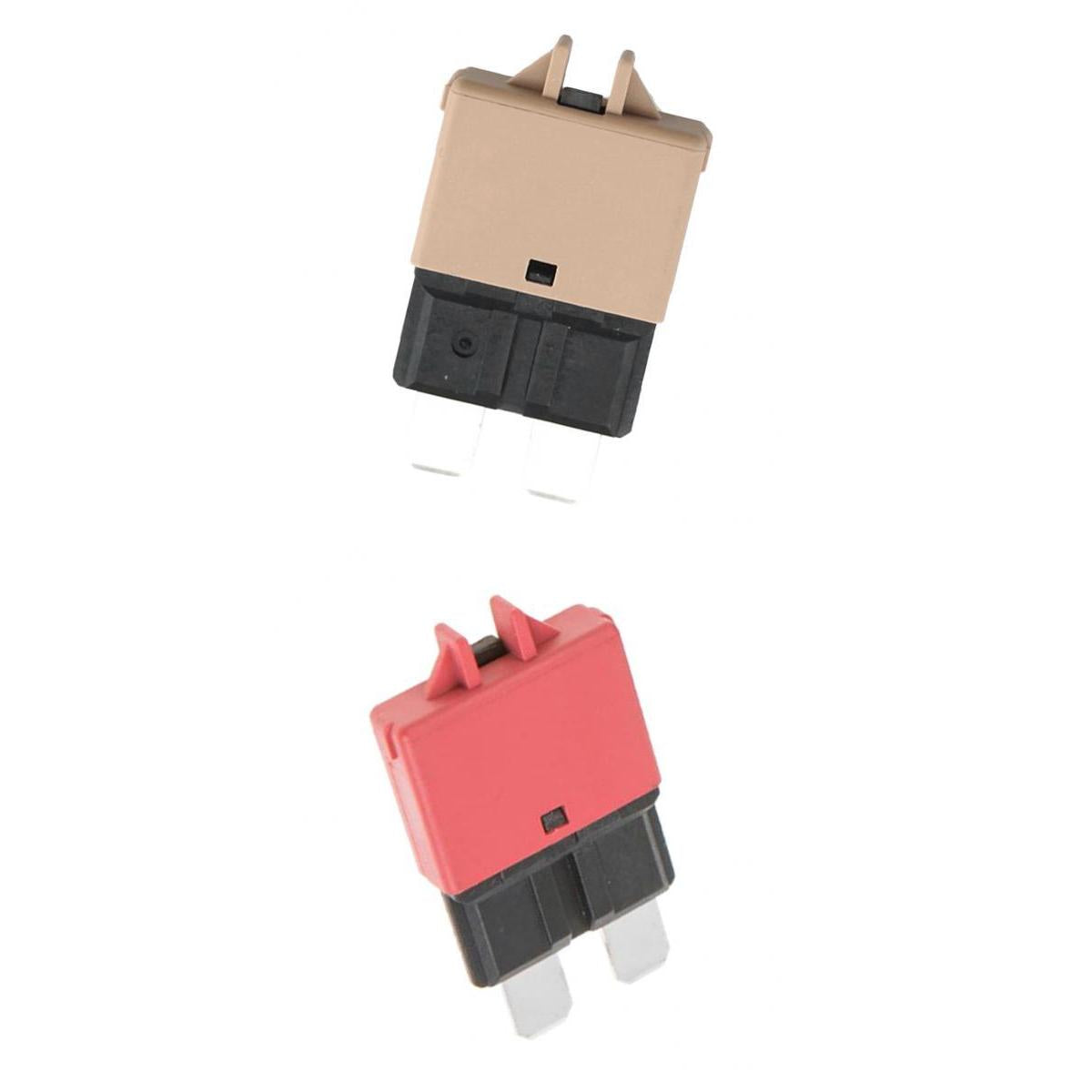 2pcs Circuit Breaker Blade Fuse 12V 24V Resettable 5A 10A Marine Rally