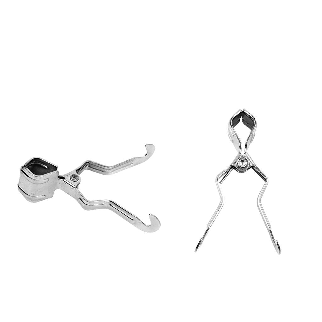 2pcs Outdoor Lantern/Toilet Paper Holder Hanger Clip Clamp on Tent Pole Tool