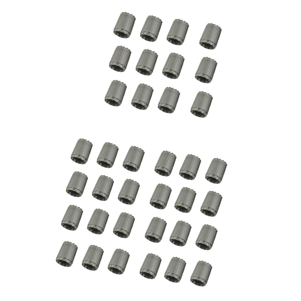 36 Pieces Wheel Tire Valve Stem Caps for TPMS Standard Valve Grey
