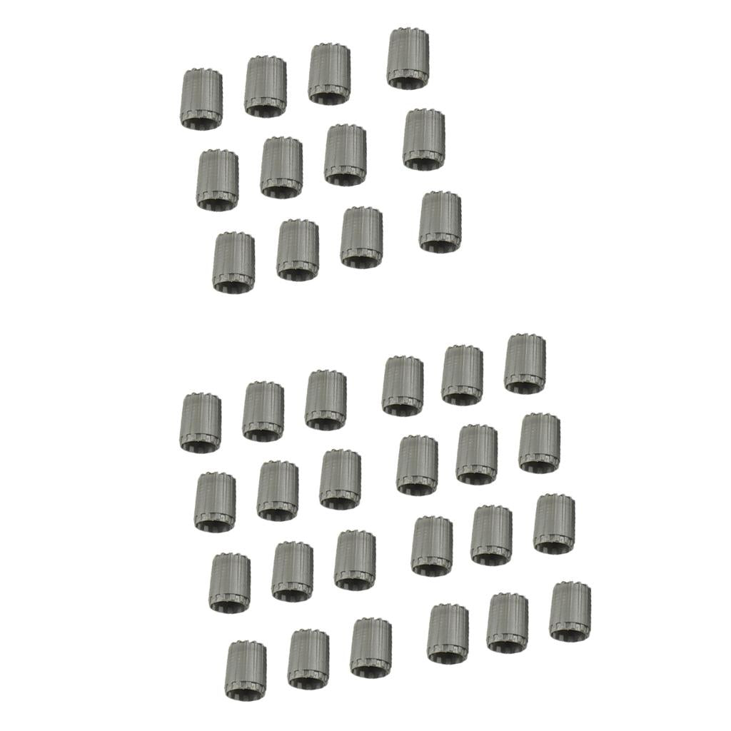 36 Pieces Wheel Tire Valve Stem Caps for TPMS Standard Valve Grey