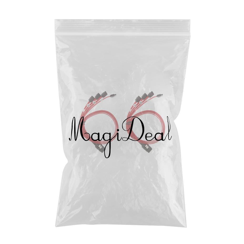 2x Mini SAS SFF-8087 to 4x SATA HDD Hard Drive Cables Forward Breakout Cable