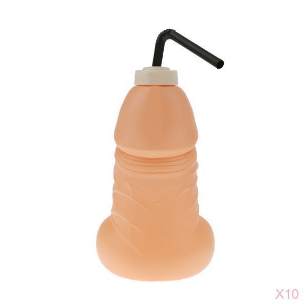 10 Pieces Dicky Willy Penis Pecker Drinking Bottles for Hen Stag Night Party