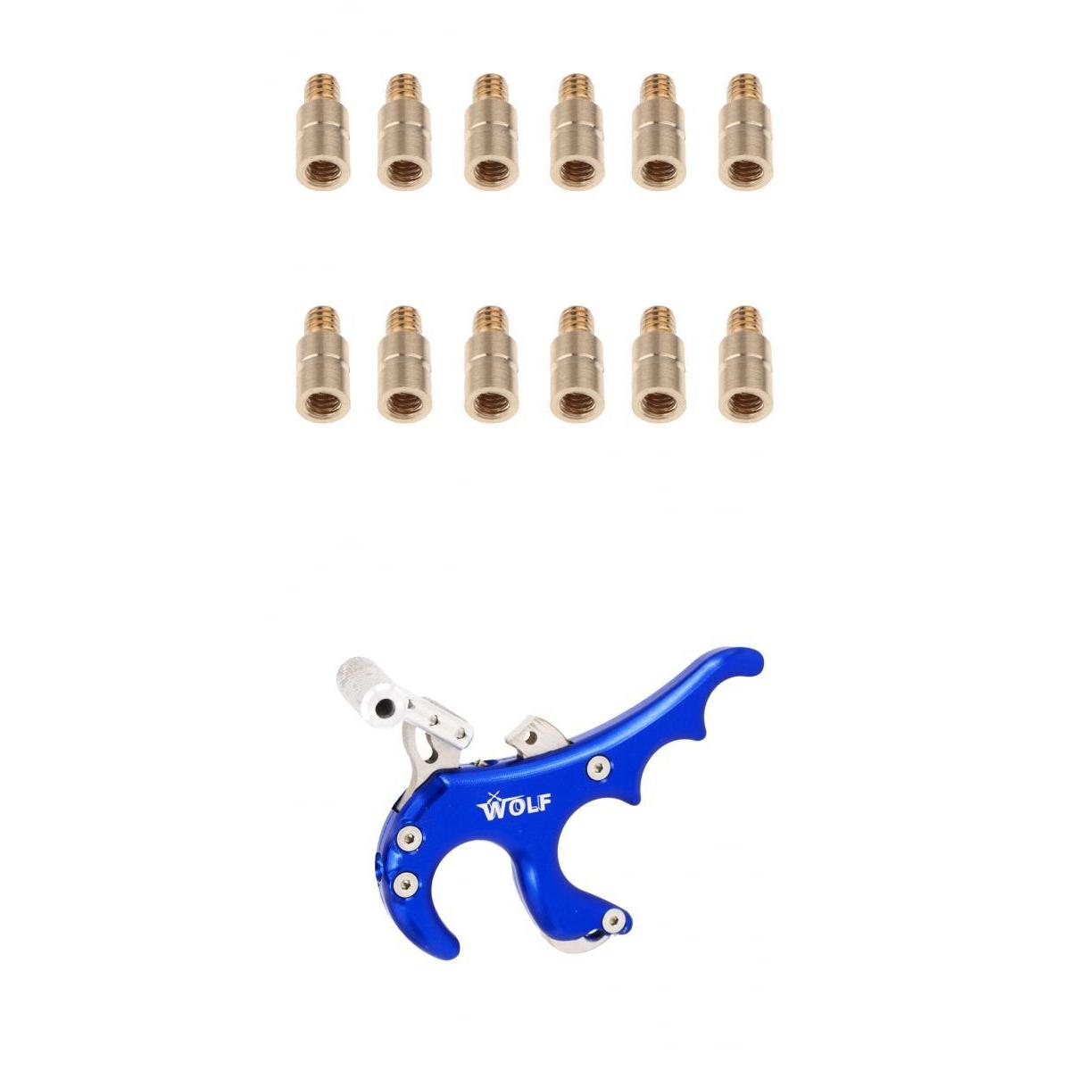 4 Finger Archery Release Aid for Compound Bow with 12Pcs 25Gr Arrow Weights