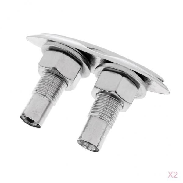 2 Pieces Marine Grade 316 Stainless Steel 5 125mm Pop Up Cleat Flush Mount"