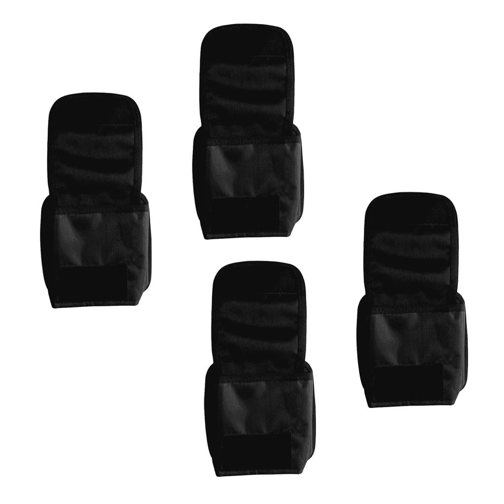 4 Pieces Scuba Diving Snorkeling Spare Weight Belt Pocket Bag Pouch- 20Kg