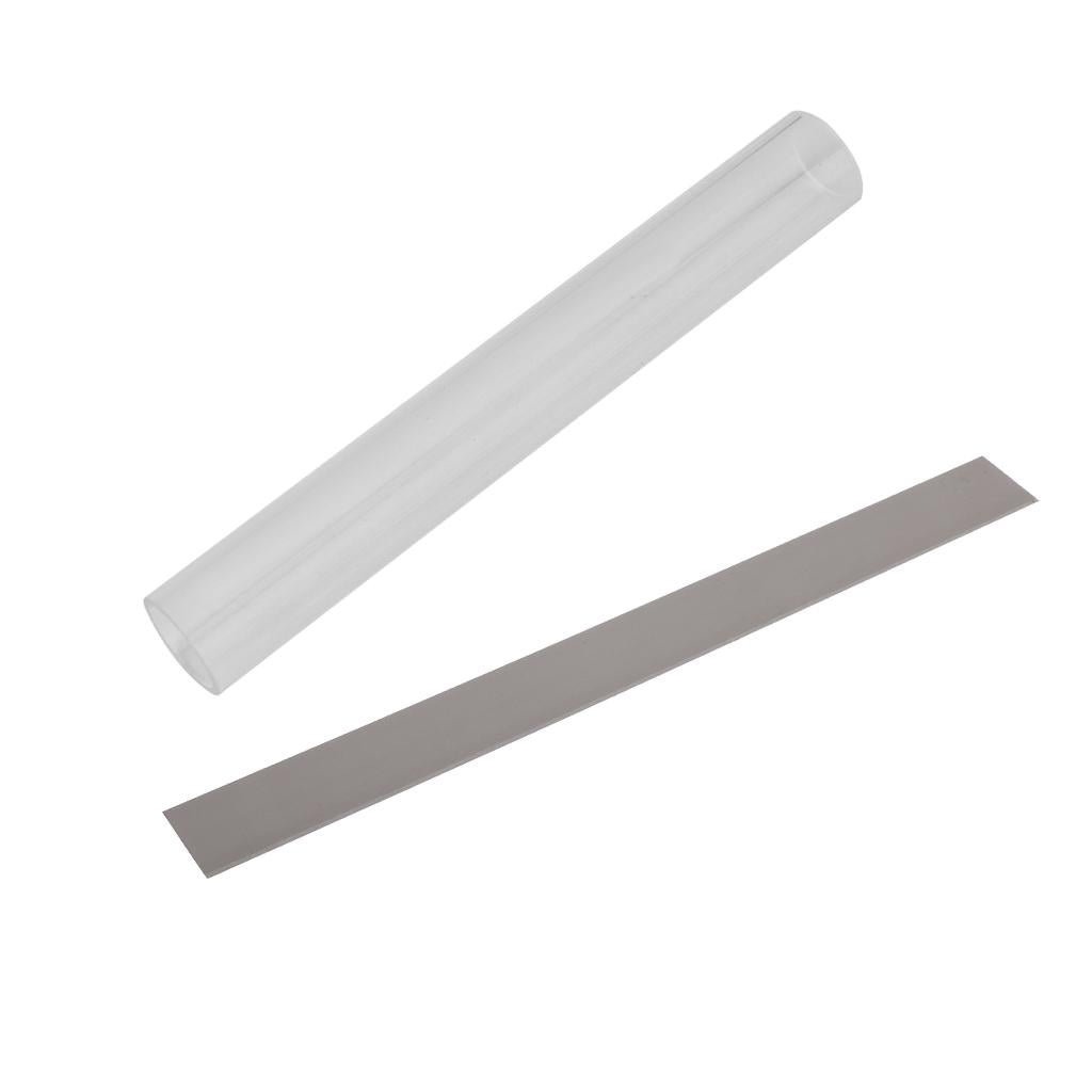 2pcs 8 Stainless Steel Blade&7" Clear Acrylic Roller for Polymer Clay Craft"