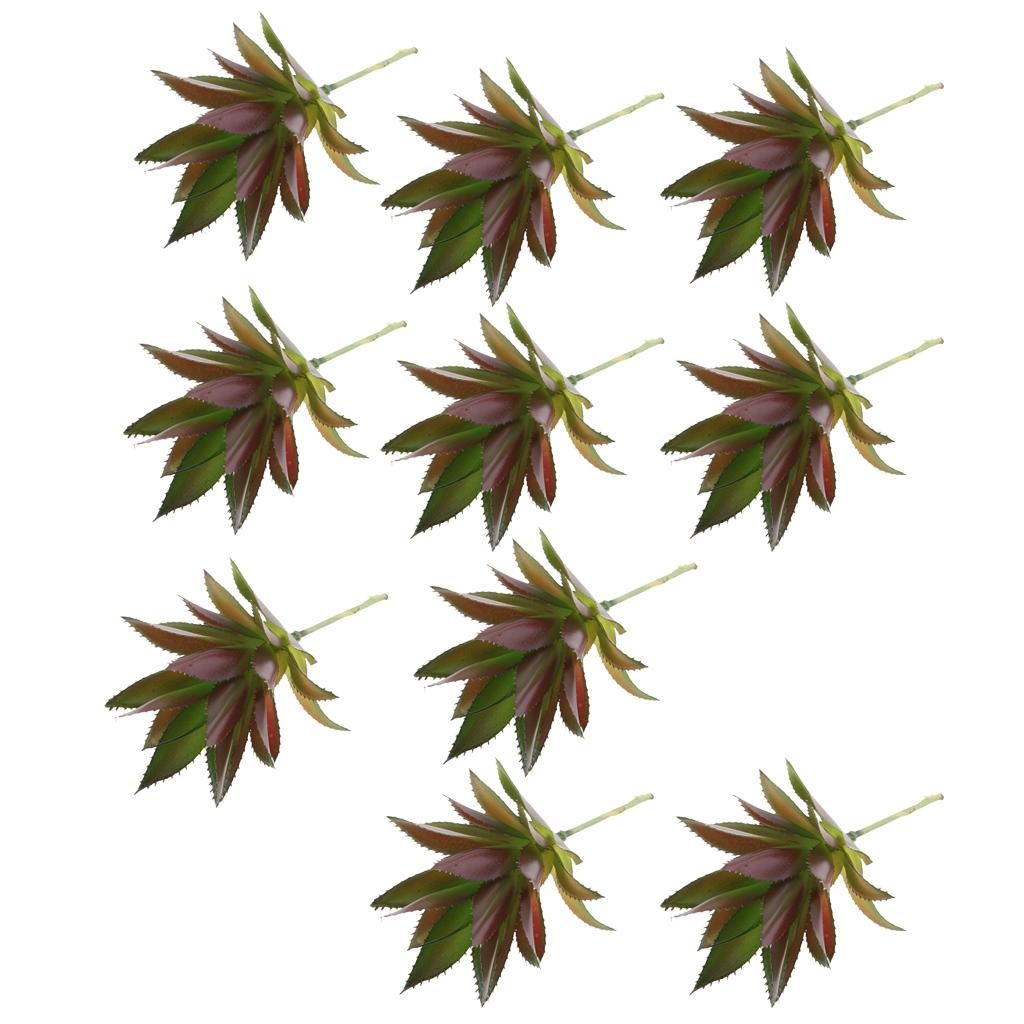 10 pieces Artificial Succulents Plants Agave Flower Home Plants Decor
