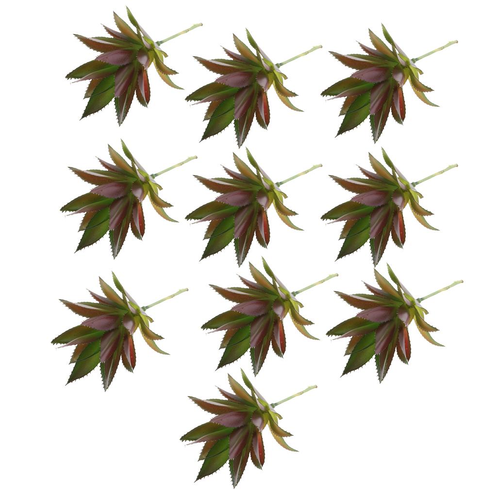10 pieces Artificial Succulents Plants Agave Flower Home Plants Decor