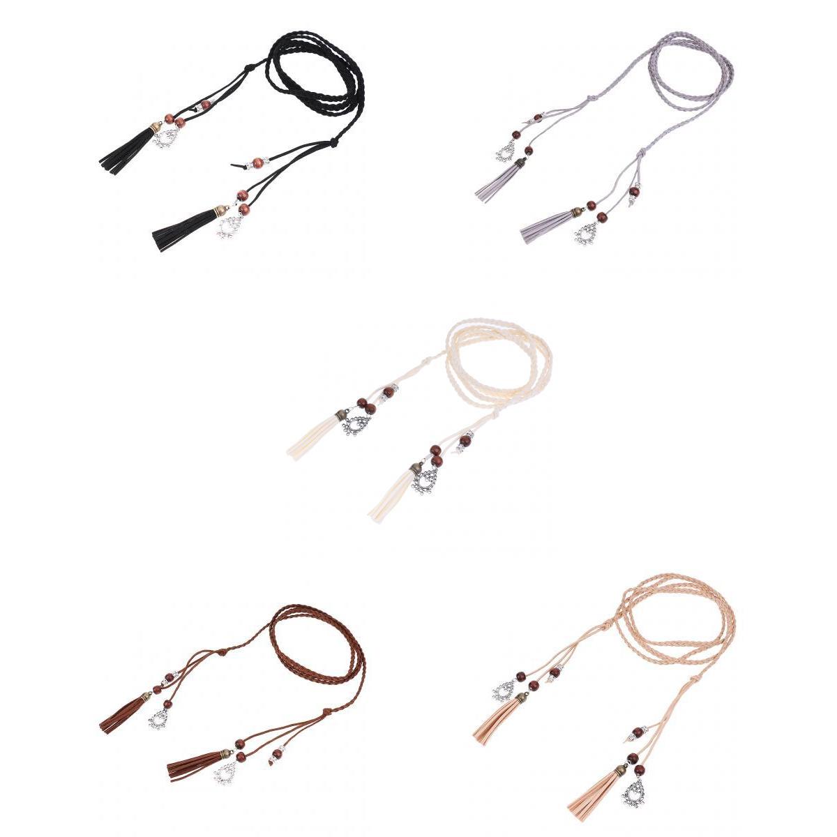 5 Pieces Ladies Girls Women Skinny Thin Fashion Waist Belt Waistbelt Tassel