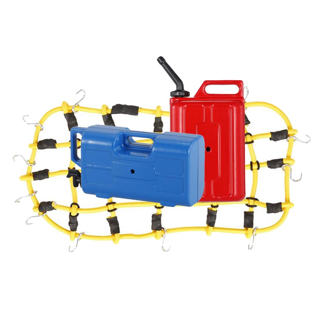 1:10 RC Rock Crawler Elastic Luggage Net Fuel Tank Water Jug for Axial SCX10