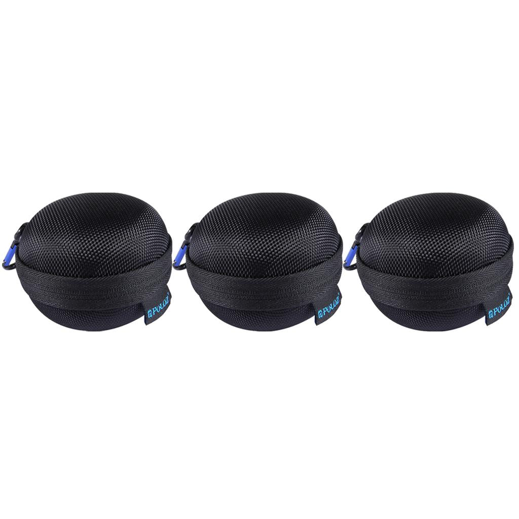 3 Pieces Round Storage Hard Case Organizer Box for 5S 4 Session