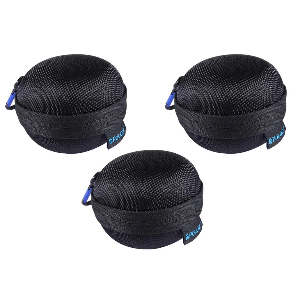 3 Pieces Round Storage Hard Case Organizer Box for 5S 4 Session