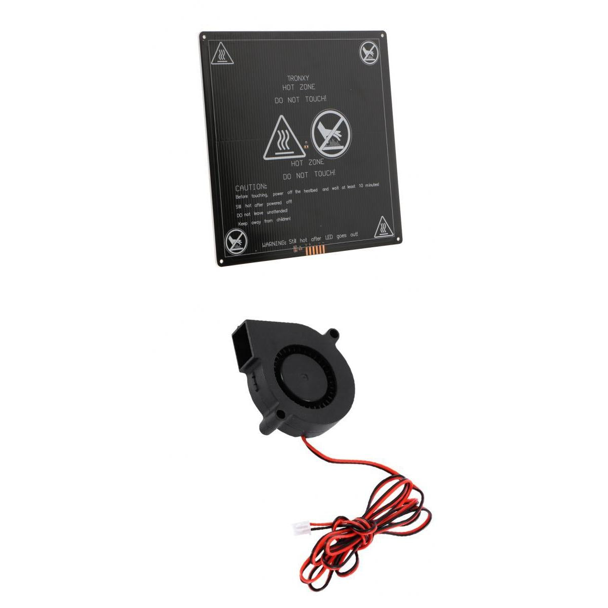 3D Printer Aluminum 220x220mm Heat Bed + Radial Turbo Blower Fan Cooling Fan