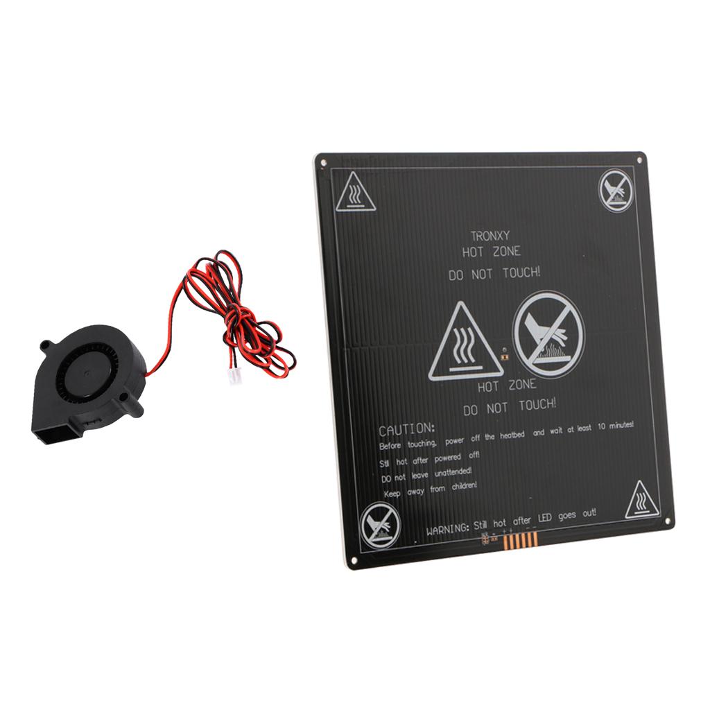 3D Printer Aluminum 220x220mm Heat Bed + Radial Turbo Blower Fan Cooling Fan