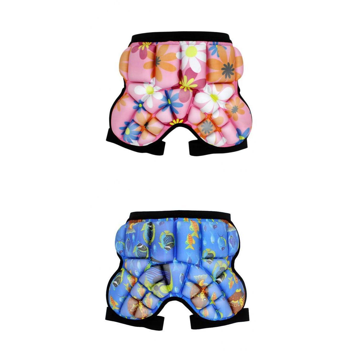 2 Pieces Kids Hip EVA Pad Protective Gear for Skiing Roller Skating