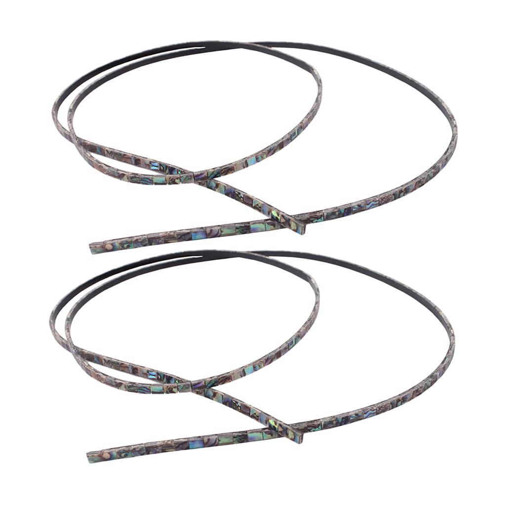 2 Pieces Binding Inlay Strips for Guitar Mandolin Ukulele Maker