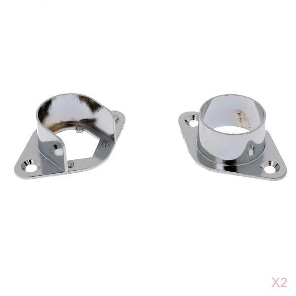 4x Recess Bracket Curtain Rail Support Curtain Pole Bracket Wall Mount 25mm