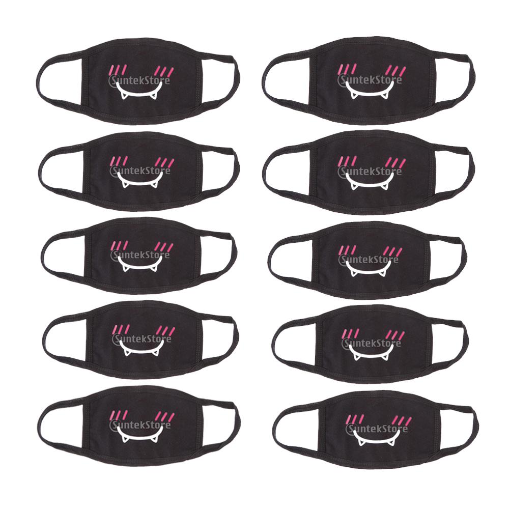 20x Cute Kawaii Emoticon Mouth-Muffle Mask Anti-dust Cotton Mask Shy Teeth