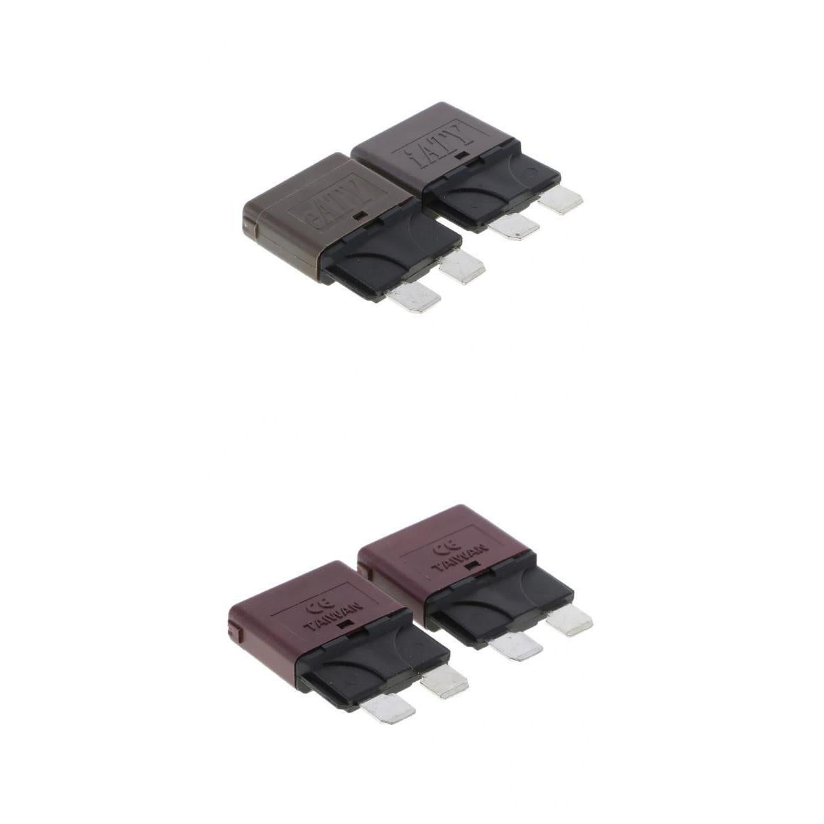 4Pcs 28V 8A+10A Auto Car Truck Boat Mini Blade Fuses Manual Circuit Breaker