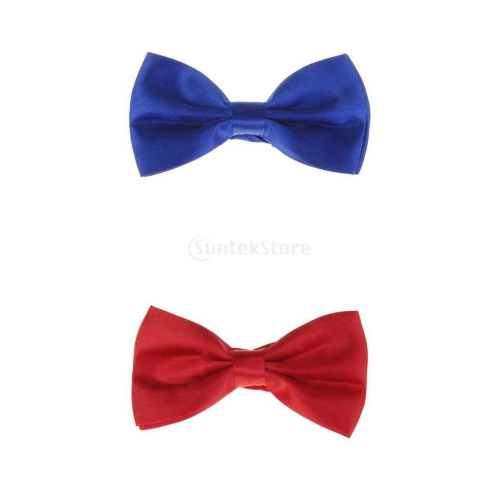 2pcs Gentlemen's Tuxedo Bow Tie Bowtie Necktie for Men L
