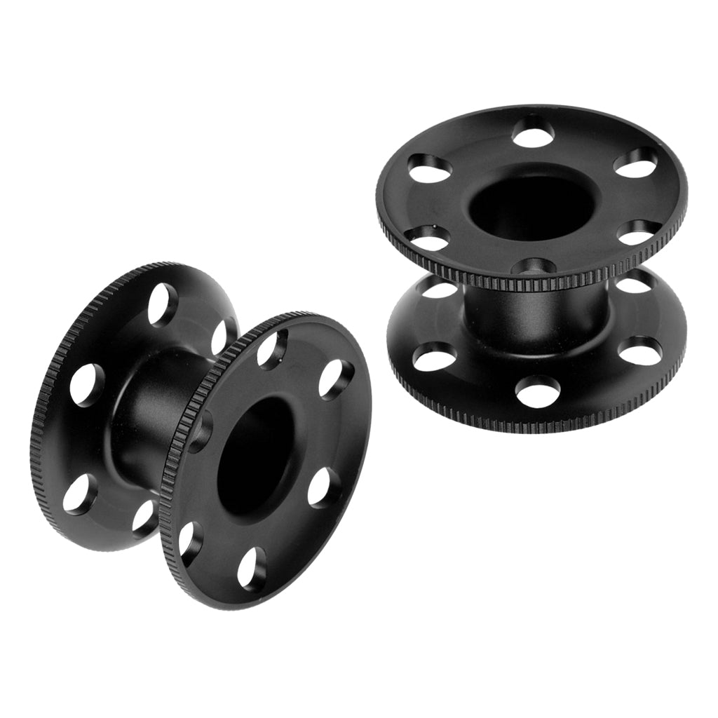 2 Pieces Aluminum Scuba Diving Dive Finger Spool Snorkeling Guide Line Reels