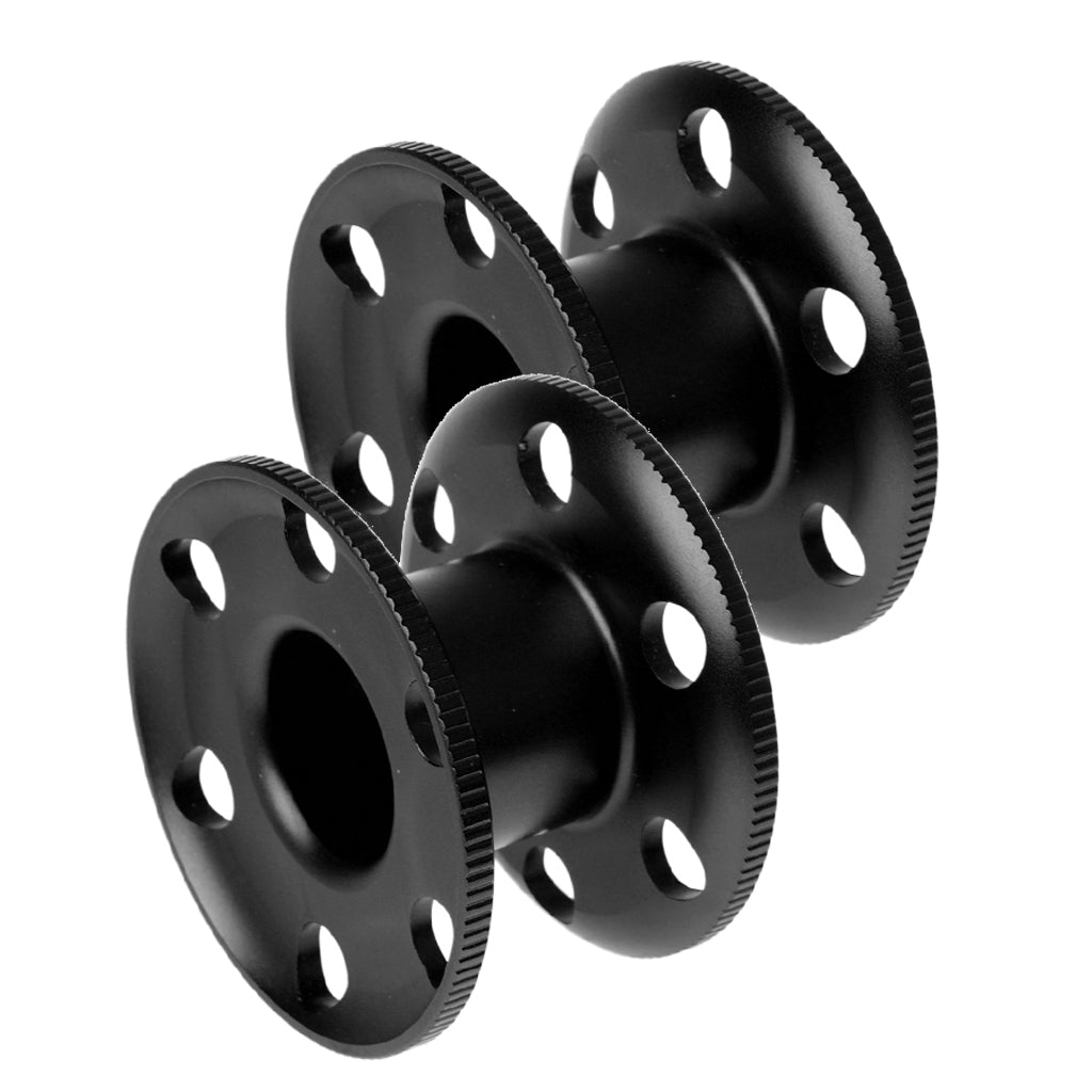 2 Pieces Aluminum Scuba Diving Dive Finger Spool Snorkeling Guide Line Reels