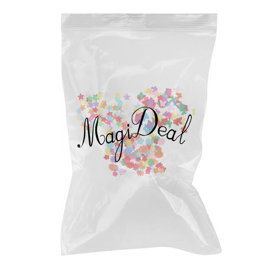 3 Shapes 300pcs Felt Flowers Star Butterfly Fabric Embellishments DIY Craft