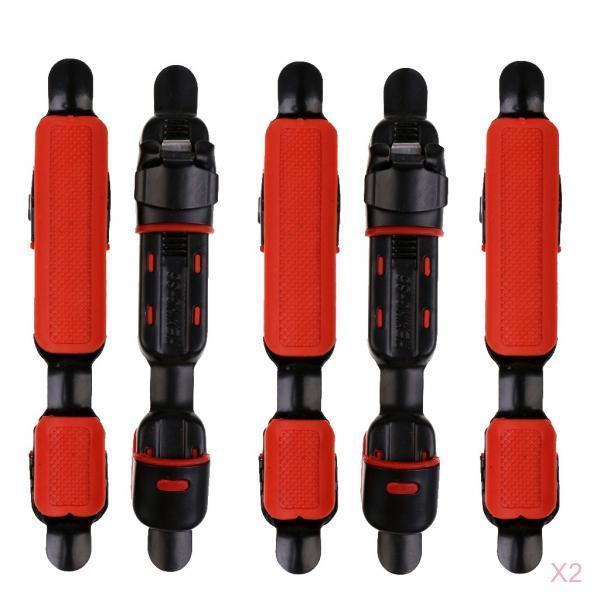 10Pcs Telescopic Fish Rod/Pole Deck Seat Fishing Reel Wheel Seat 125mm