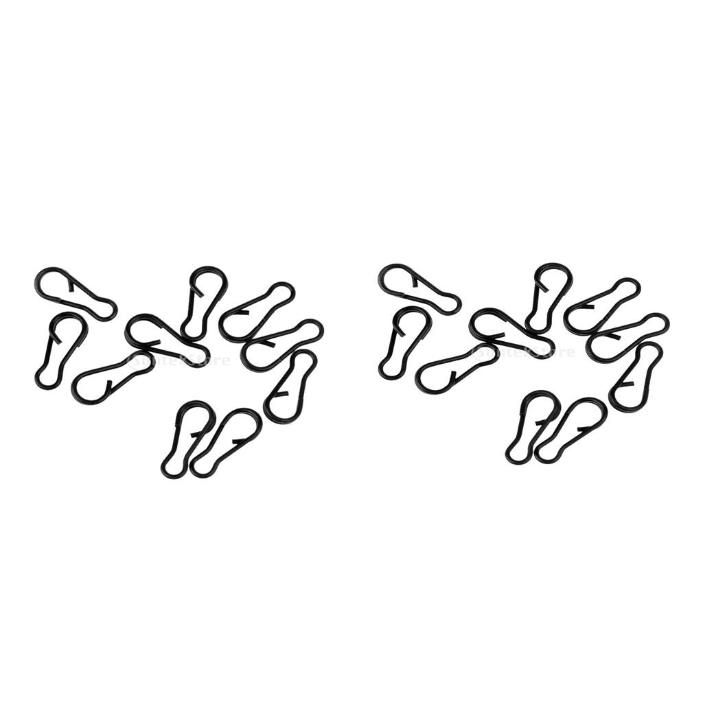 20x Quick Change Clips Carp Fishing Clips Multi Clip Swivels Rings Rigs Link