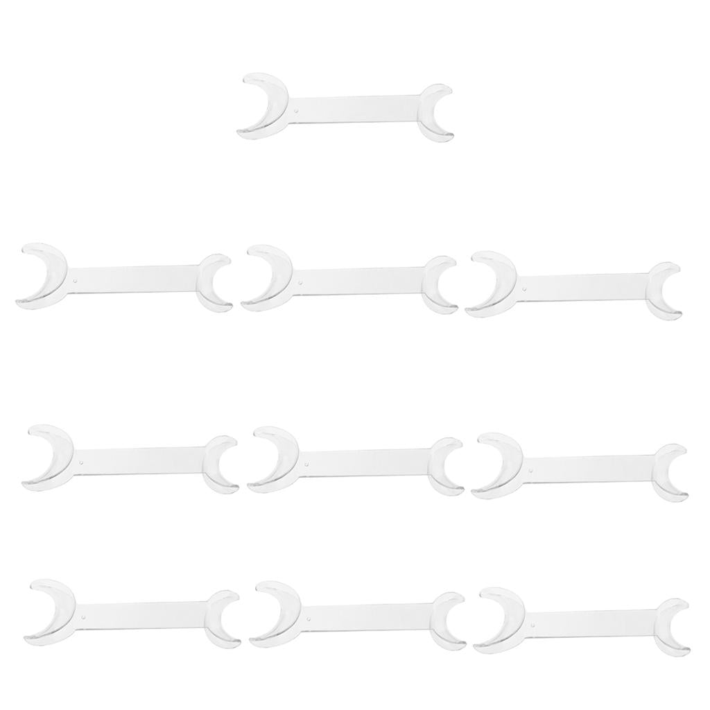10 Pieces Dental T-Shape Intraoral Cheek Mouth Lip Retractor Opener Small