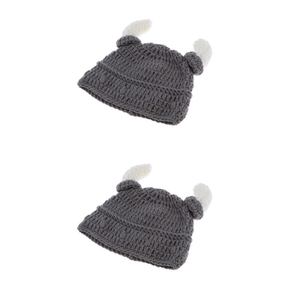 Baby Infant Toddler Beanie Crochet Handmade Hat 1x Baby Hat and 1x Adult Hat